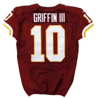 2013 Robert Griffin III Game-Worn Washington Redskins Jersey From October 13 Game vs Dallas (Redskins &MeiGray)